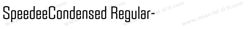 SpeedeeCondensed Regular字体转换